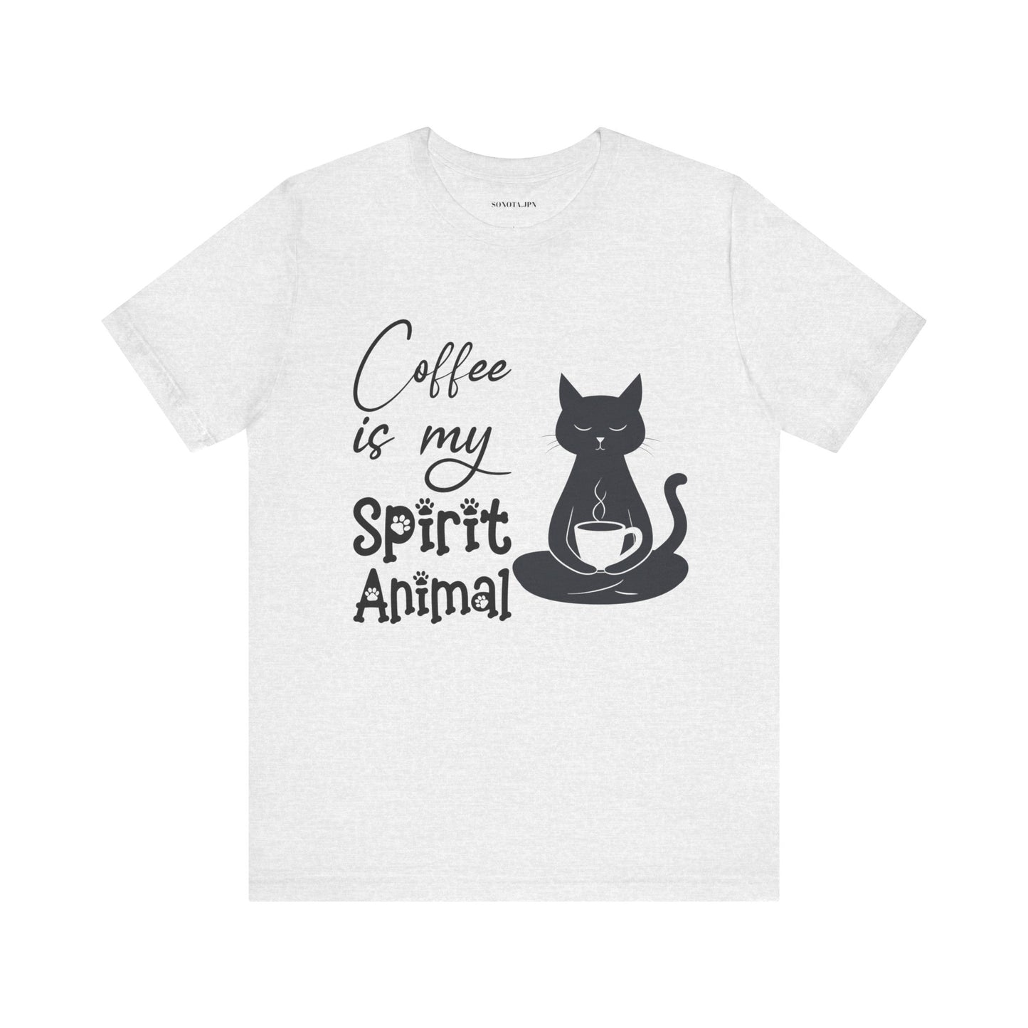 Minimalist Style Shirt, Basic Shirt, Clean Design Top, Casual Lady Top, Coffee Lover Shirt, Coffee Cat Lover Shirt, Lady Cat Tee, Woman Tee