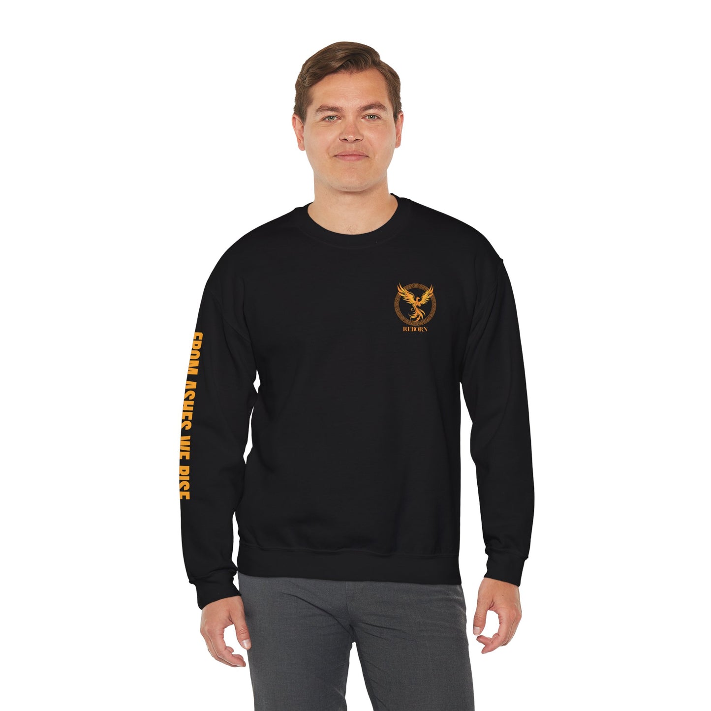 Phoenix Reborn Sweatshirt, perfect for Phoenix lovers, mythology enthusiasts, cozy winter nights, gift for fantasy fans, mythical creature