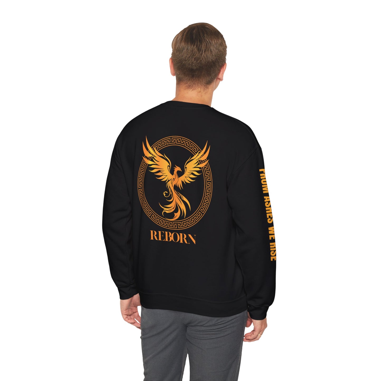 Phoenix Reborn Sweatshirt, perfect for Phoenix lovers, mythology enthusiasts, cozy winter nights, gift for fantasy fans, mythical creature