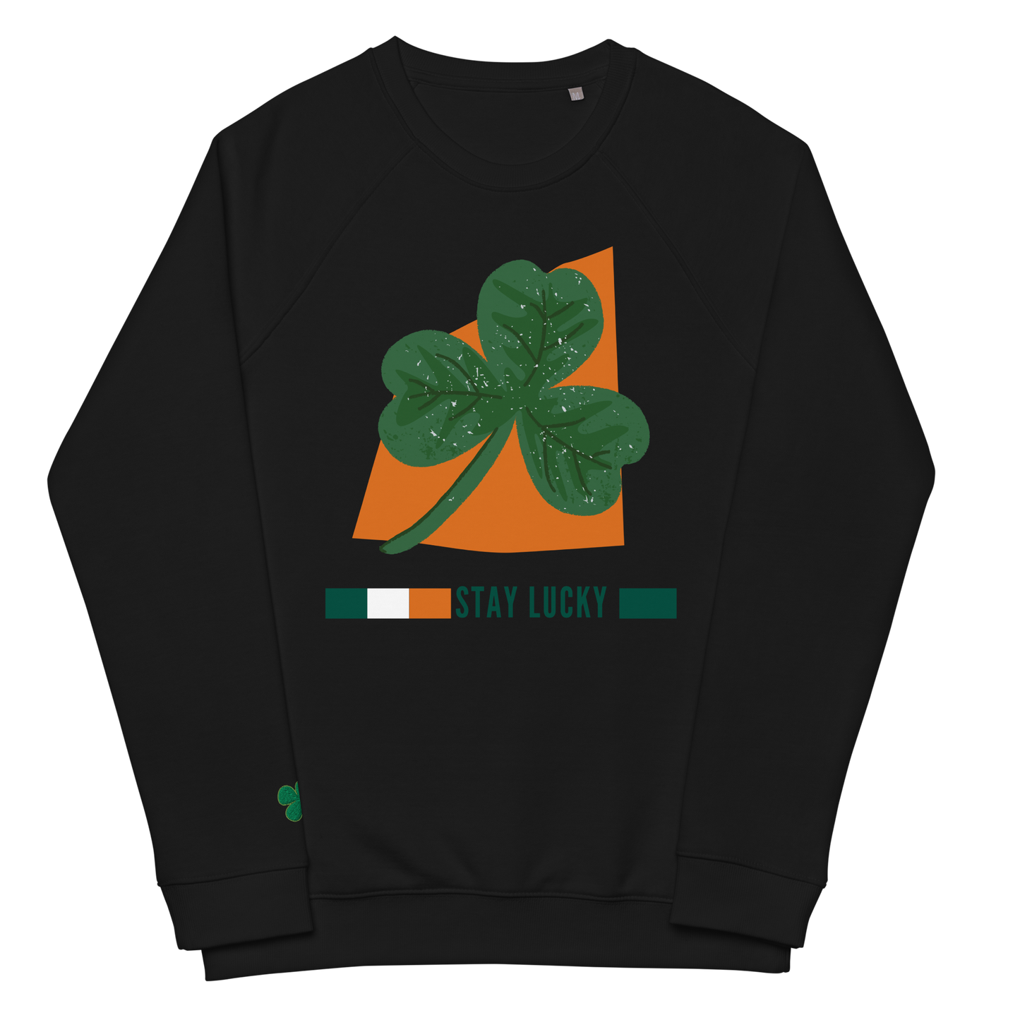 Unisex Organic Cotton Raglan Sweatshirt, Celebrate St. Patrick's Day with Soft Cotton & Comfort fashion