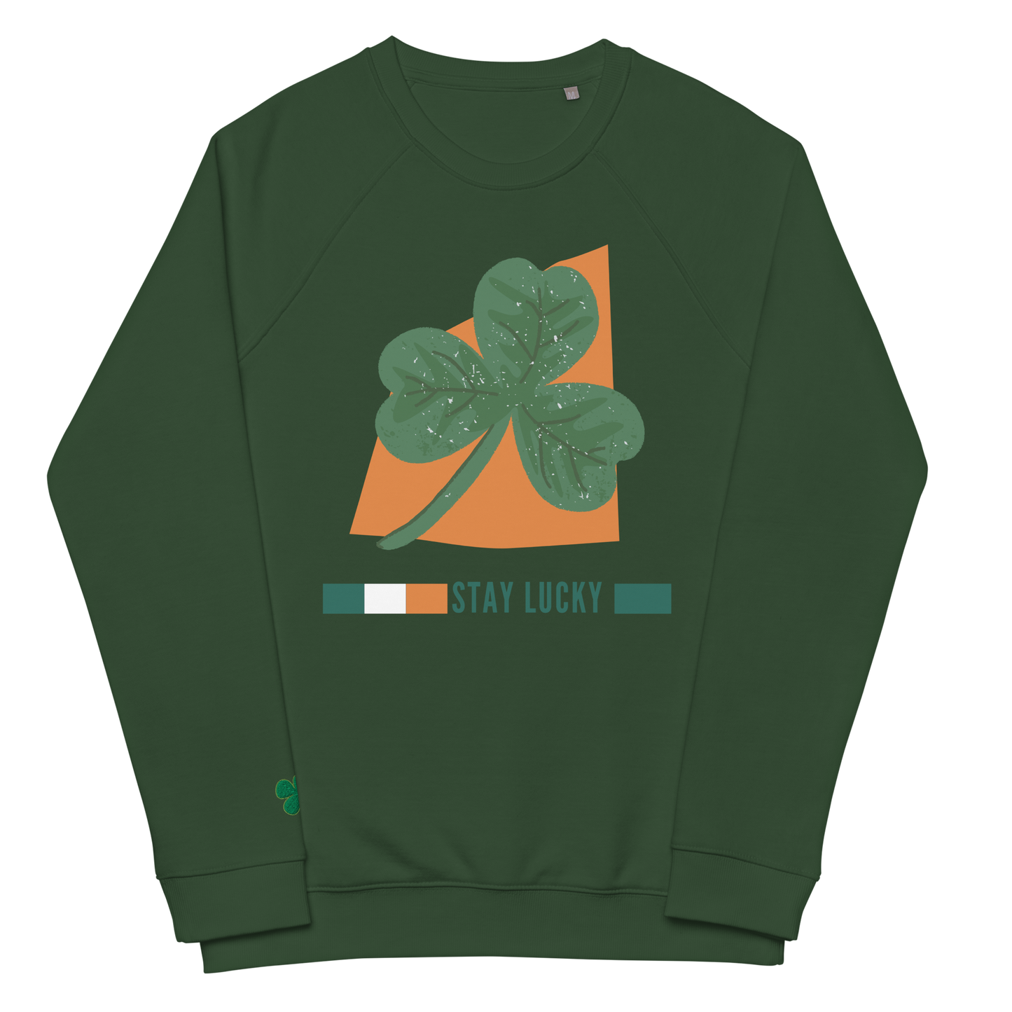 Unisex Organic Cotton Raglan Sweatshirt, Celebrate St. Patrick's Day with Soft Cotton & Comfort fashion