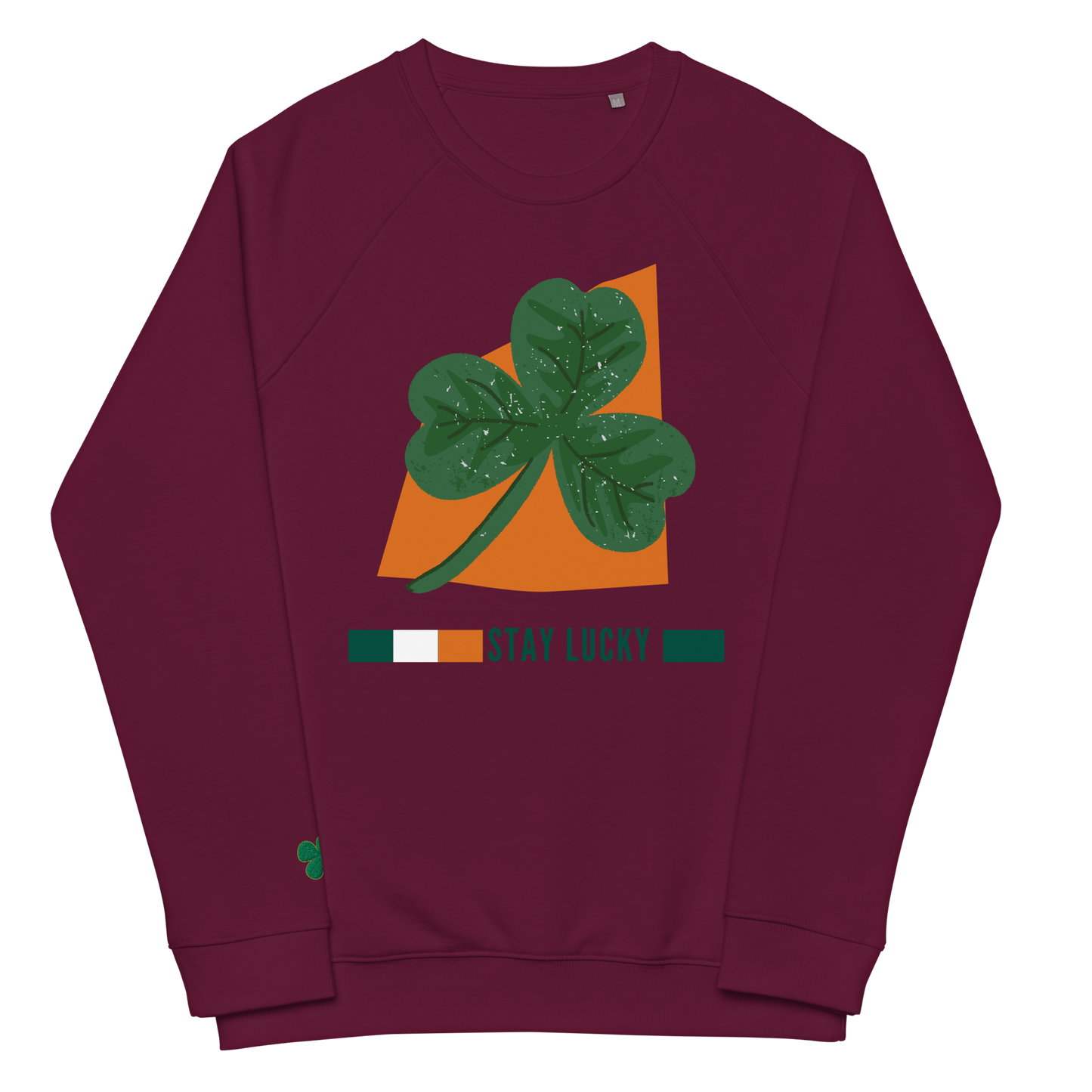 Unisex Organic Cotton Raglan Sweatshirt, Celebrate St. Patrick's Day with Soft Cotton & Comfort fashion