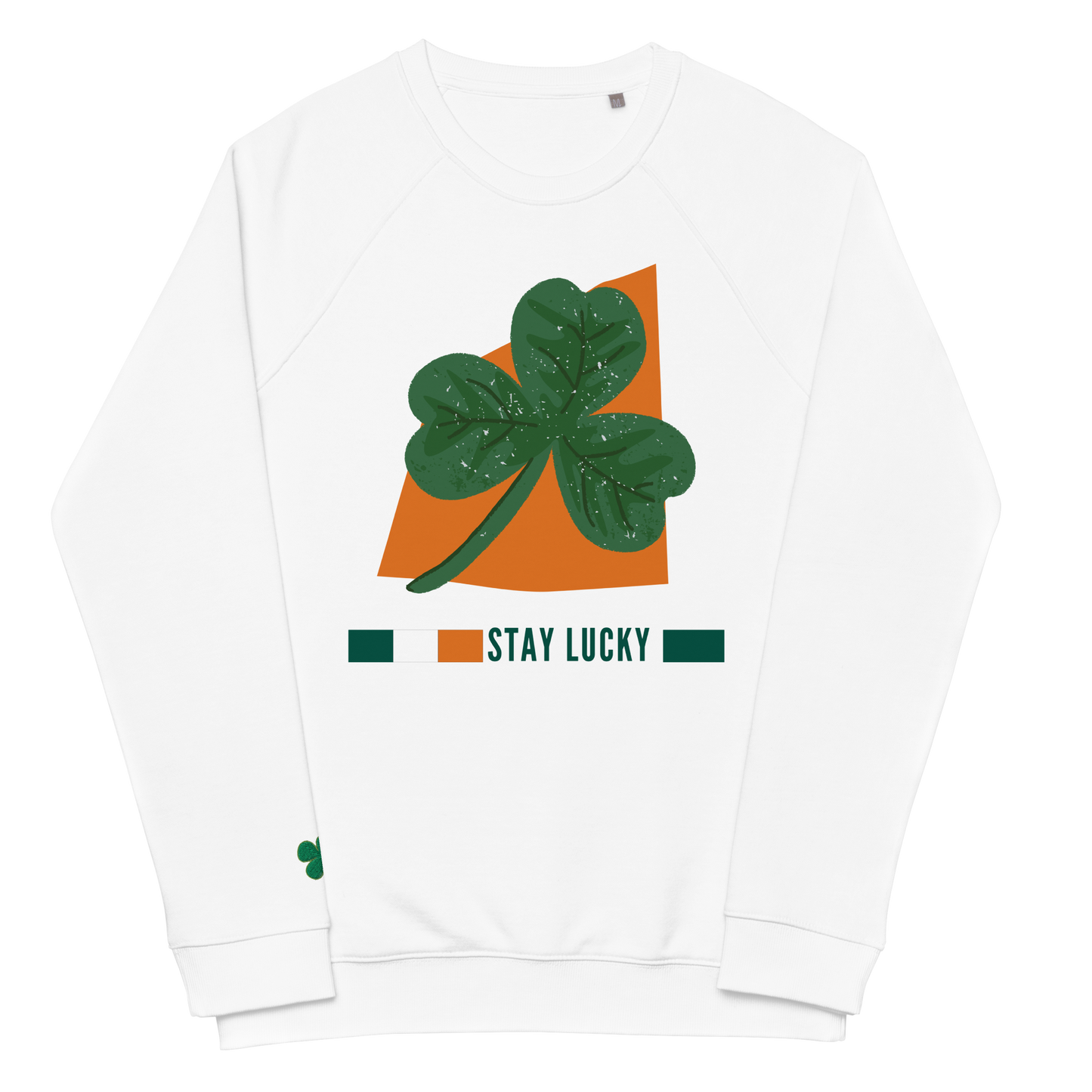 Unisex Organic Cotton Raglan Sweatshirt, Celebrate St. Patrick's Day with Soft Cotton & Comfort fashion